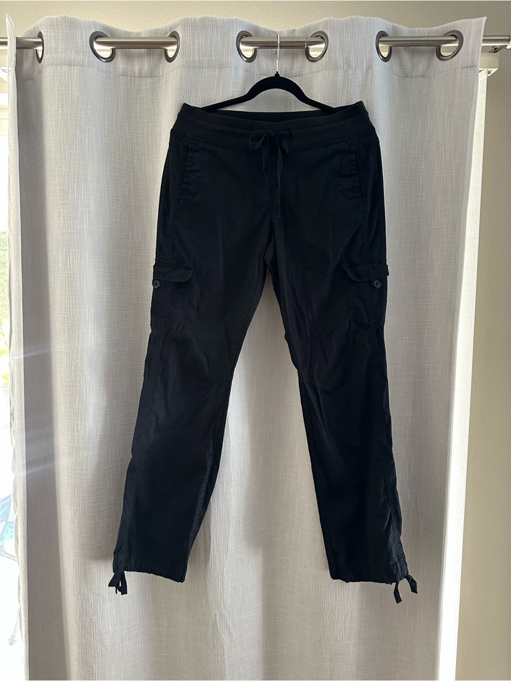 Supplies Black Cargo Pants Size 6 Drawstring Utility